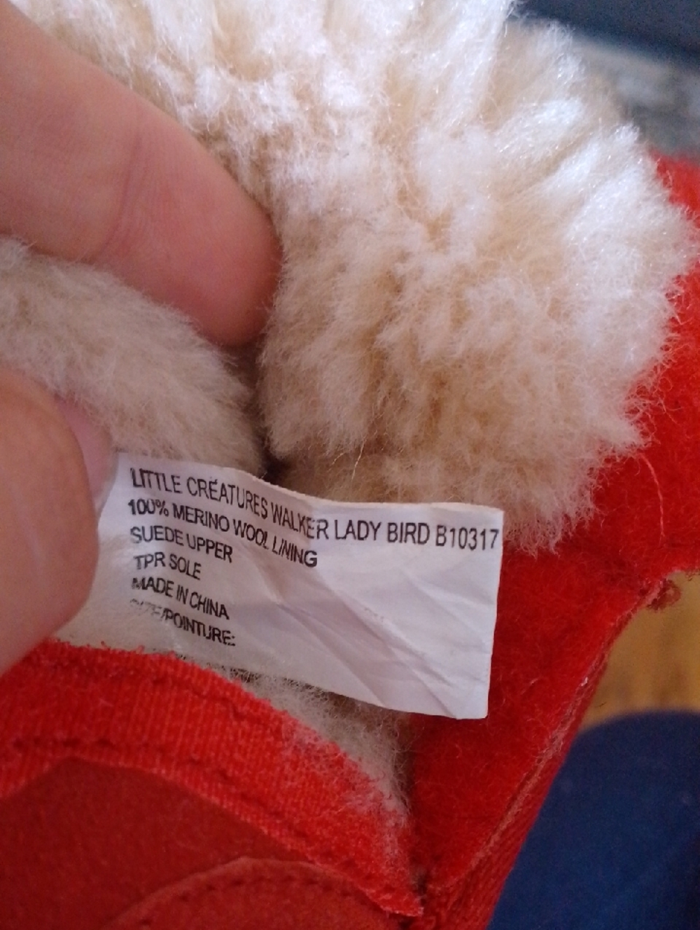 Emu Lady Bug Ugg Boots 100% Merino Wool Sherling Lining Suede Upper Baby 6-12 M - Picture 4 of 10